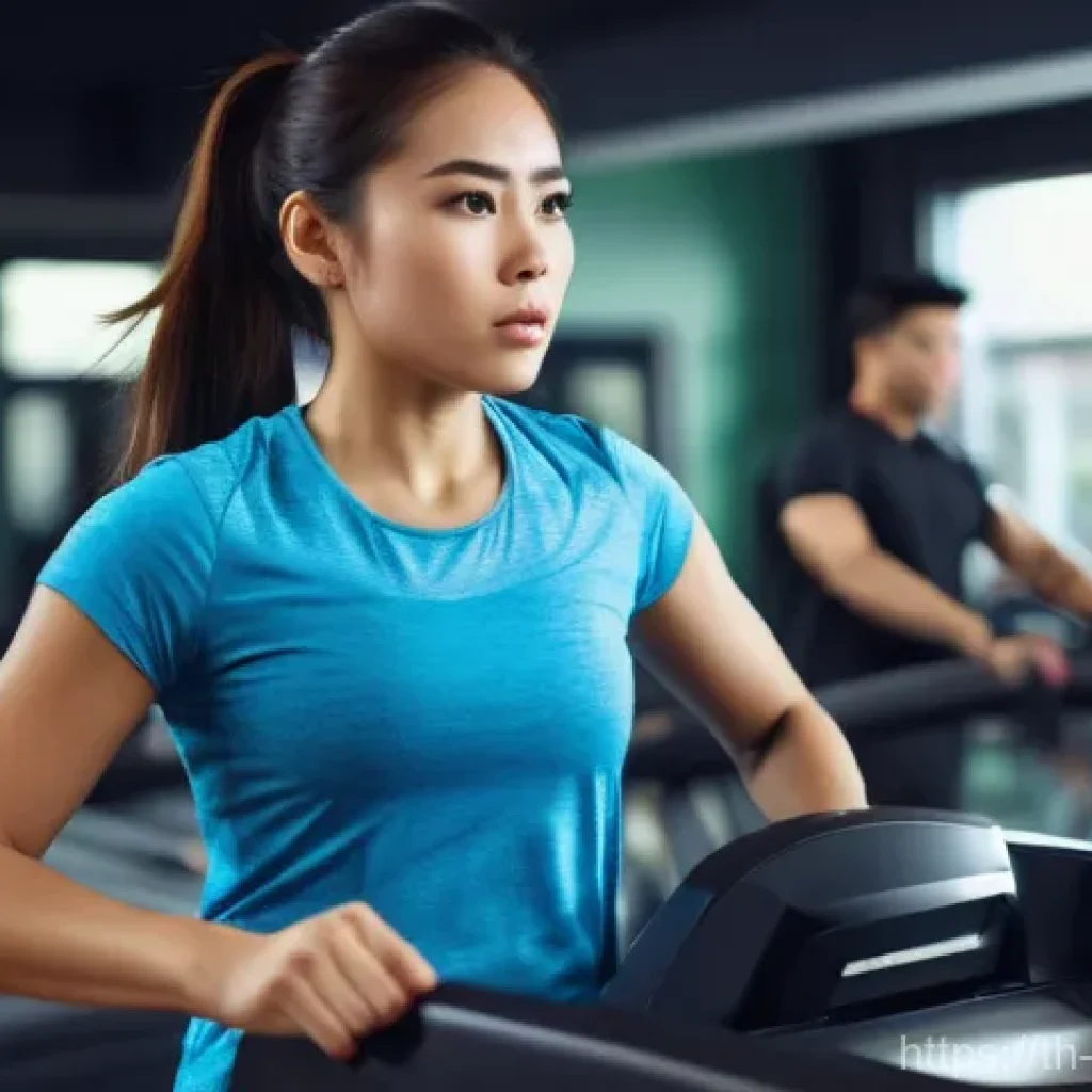 운동처방 과목 - **Prompt 1: The Frustrated Generic Workout**
    A young Thai woman, in her late 20s, wearing clean,...