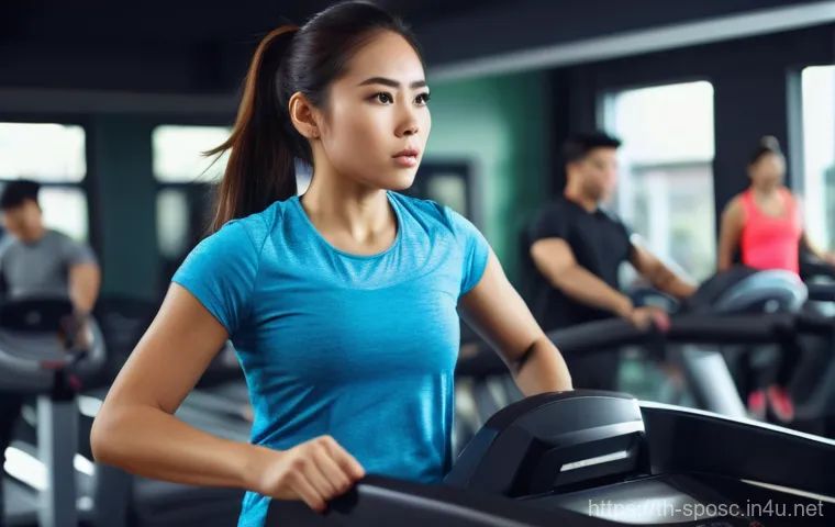 운동처방 과목 - **Prompt 1: The Frustrated Generic Workout**
A young Thai woman, in her late 20s, wearing clean,...